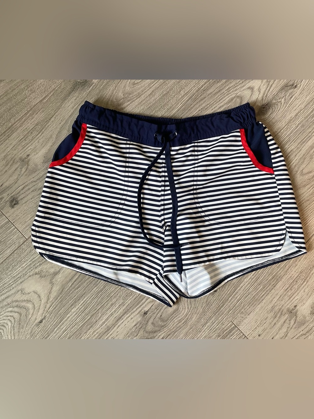 Mountain Warehouse Women’s Nautical Stretch Board Shorts with Drawstring waist.